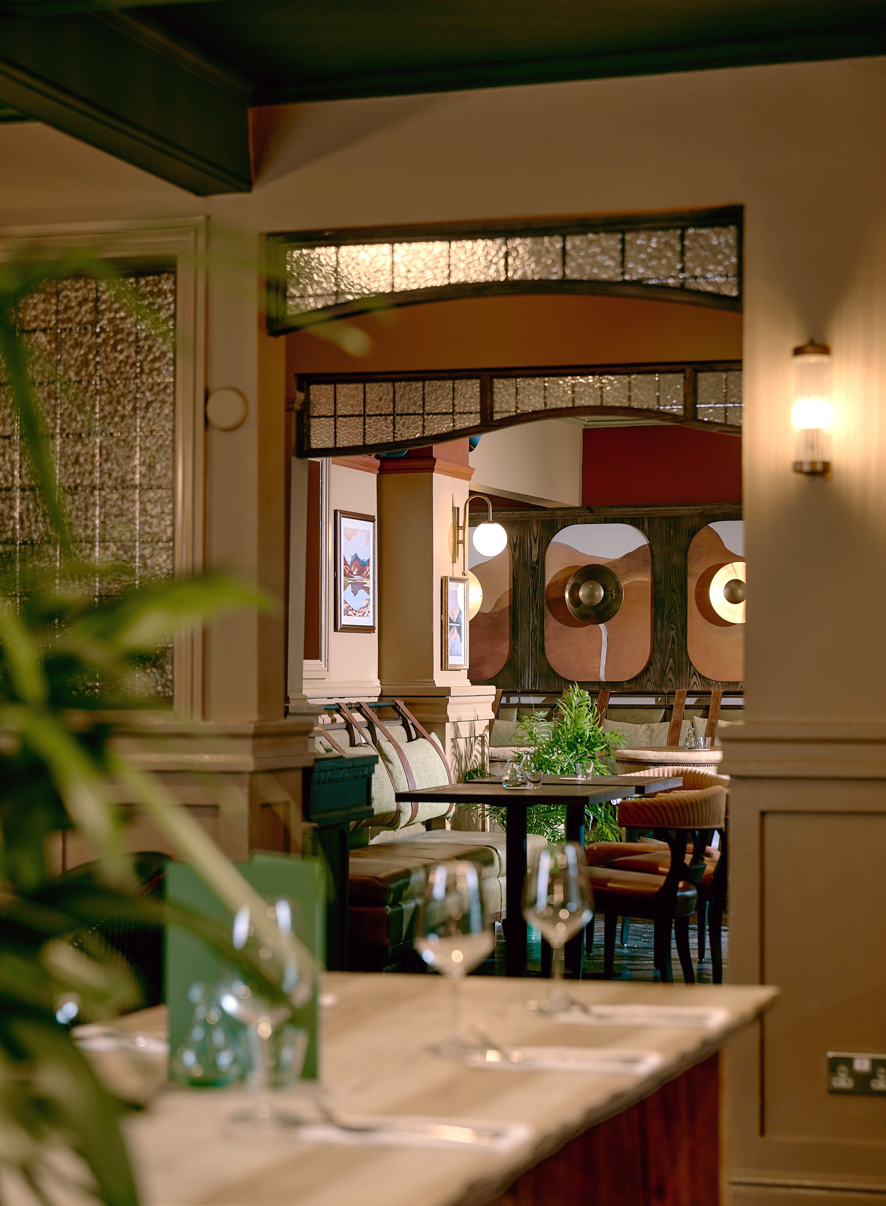 restaurant area at the royal oak