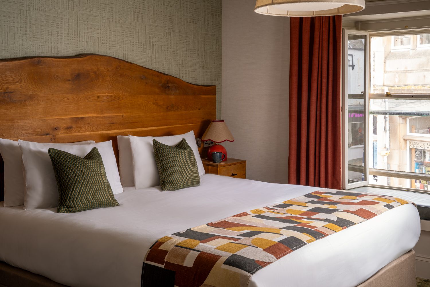 feature bedroom at the royal oak