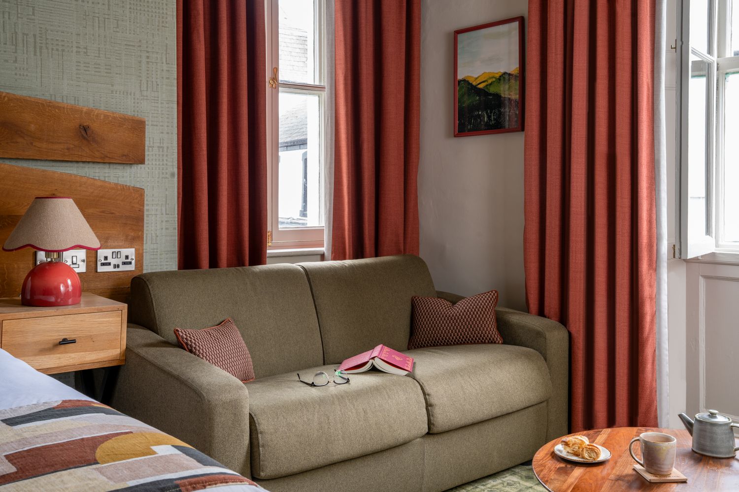 sofa bed in the character bedroom
