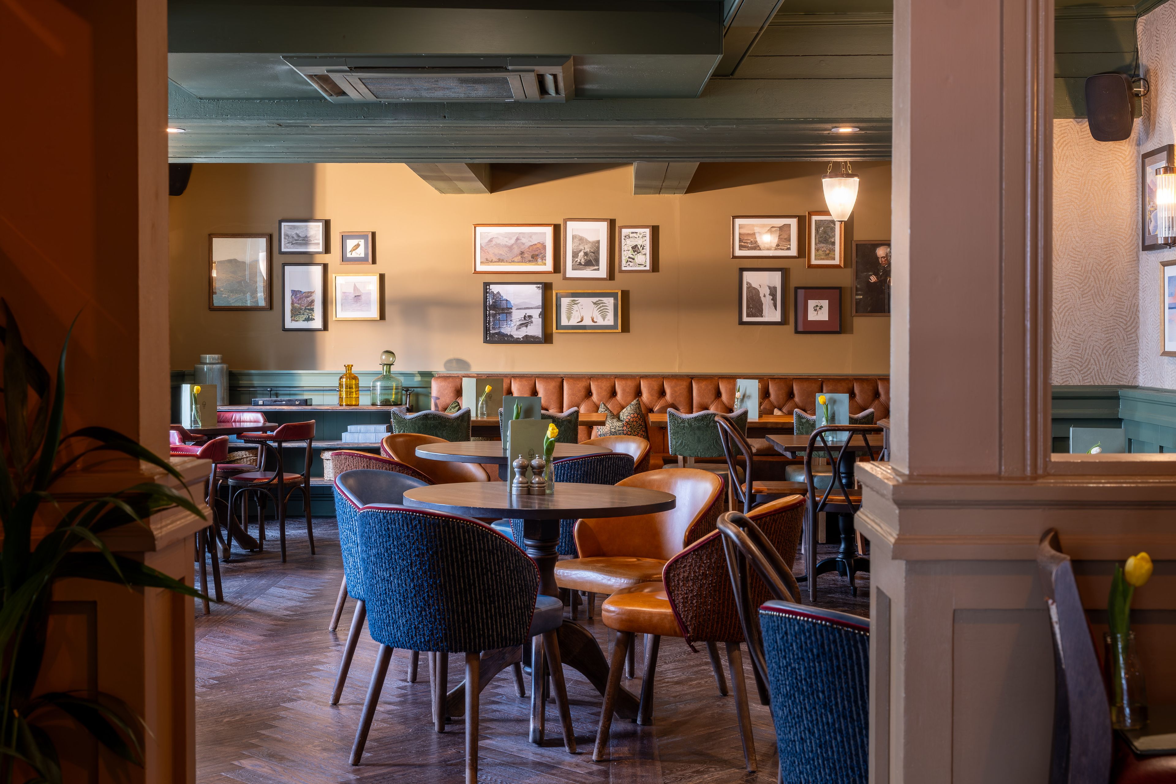 restaurant area at the royal oak